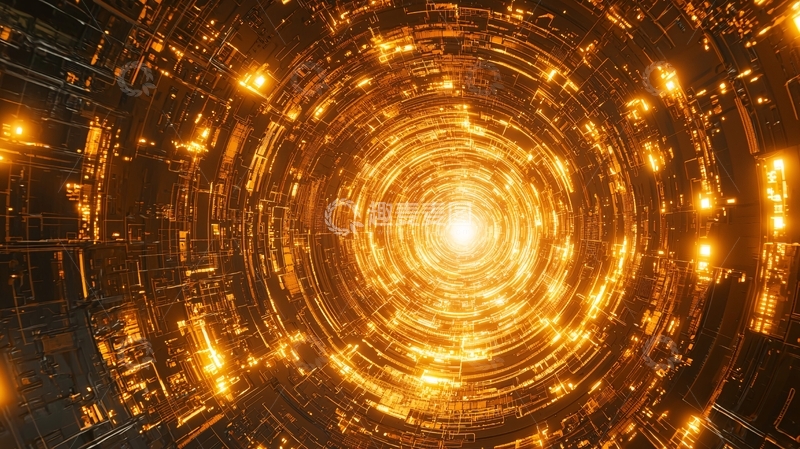 高清大图下载【趣麦麦图】未来科技感隧道