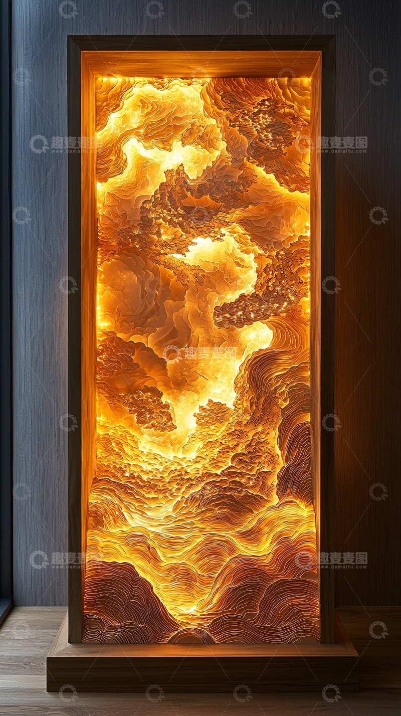 高清大图下载【趣麦麦图】光芒四射的云层纹理画作