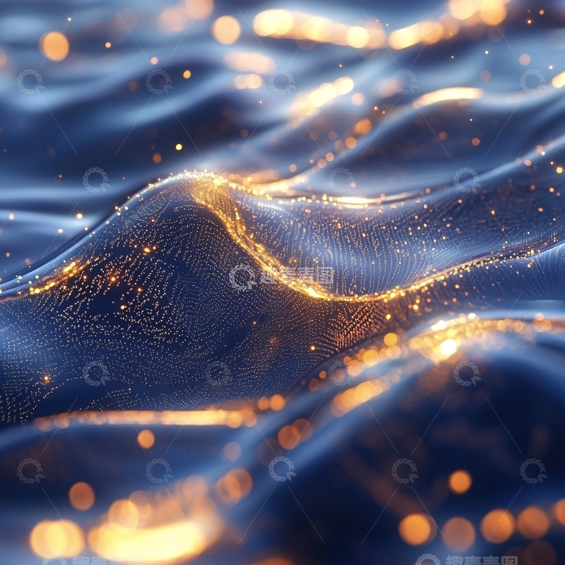 高清大图下载【趣麦麦图】蓝色流动高清图片