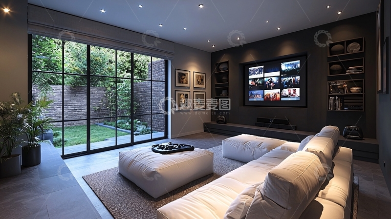高清大图下载【趣麦麦图】简约现代客厅