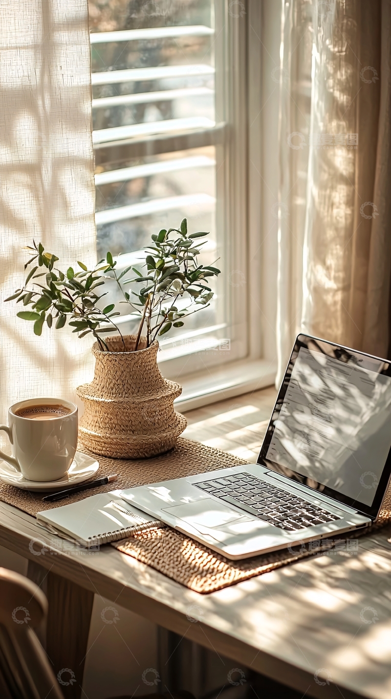 高清大图下载【趣麦麦图】阳光洒在窗边