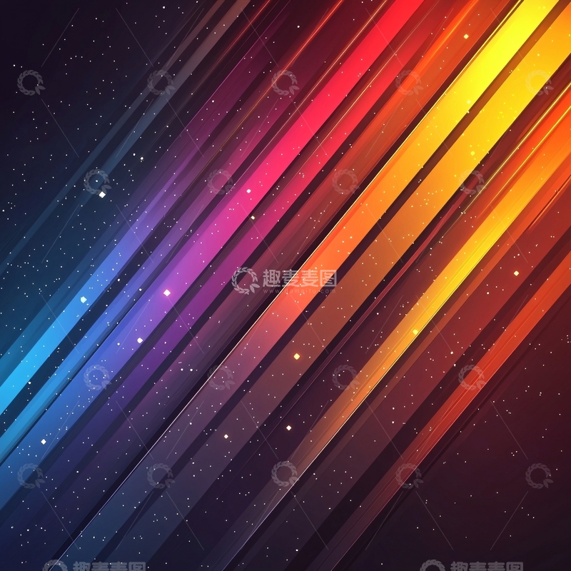 高清大图下载【趣麦麦图】彩色渐变斜线背景