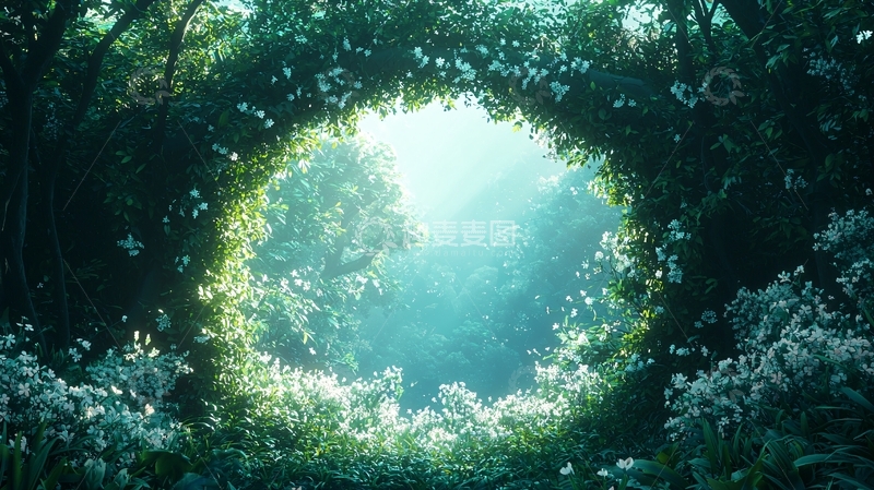 高清大图下载【趣麦麦图】童话森林入口