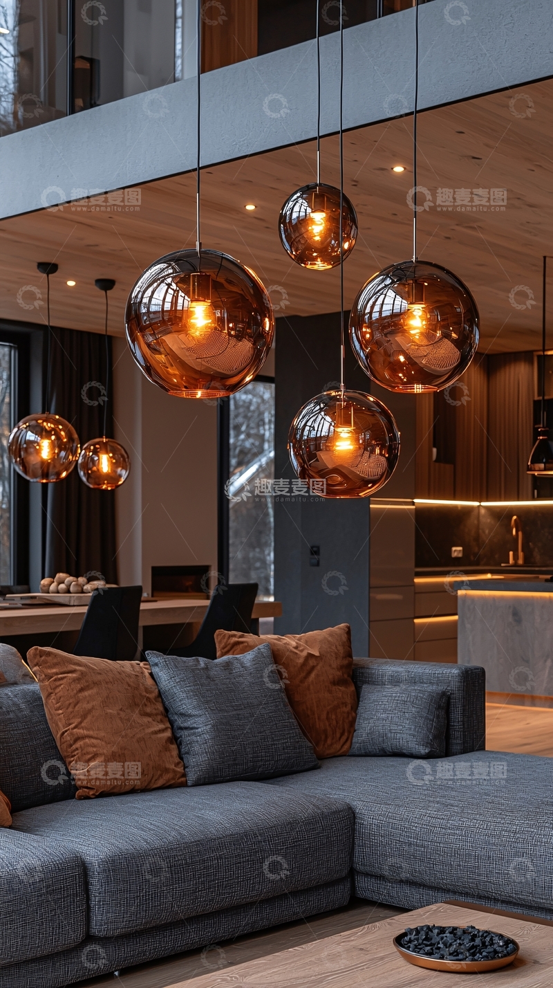 高清大图下载【趣麦麦图】现代简约风客厅