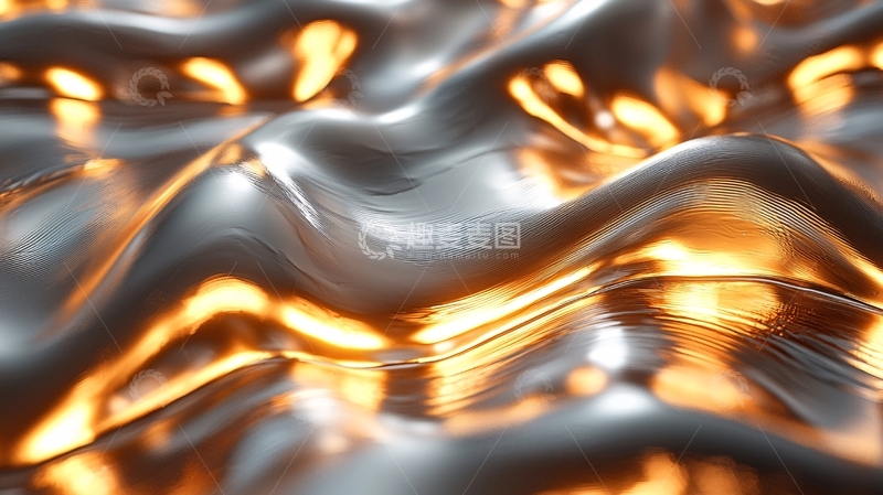 金属光泽流体表面
