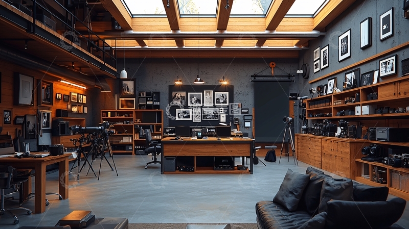 高清大图下载【趣麦麦图】工作室内部空间