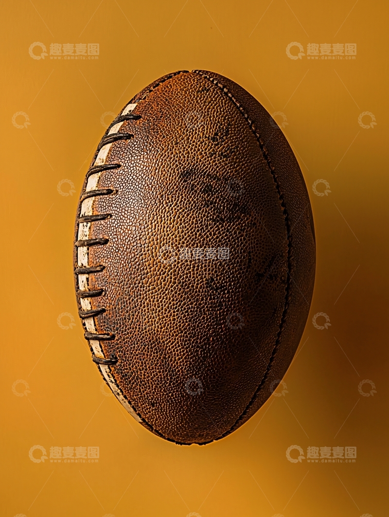 高清大图下载【趣麦麦图】复古橄榄球特写