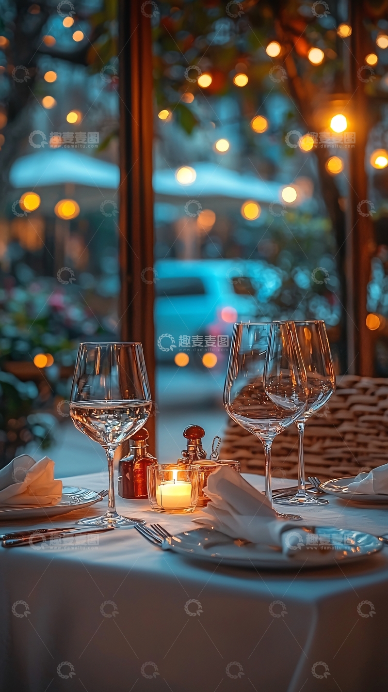 高清大图下载【趣麦麦图】浪漫晚餐高清图片