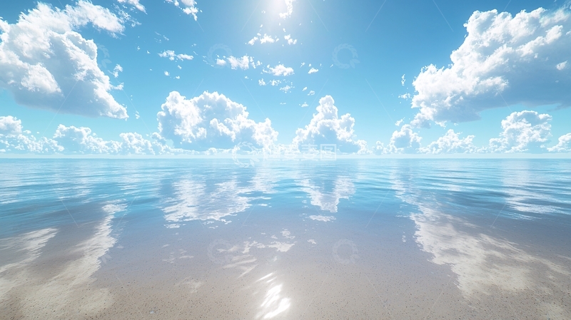 高清大图下载【趣麦麦图】平静的海面高清图片