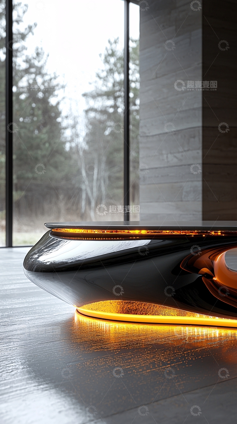 高清大图下载【趣麦麦图】-未来感发光茶几