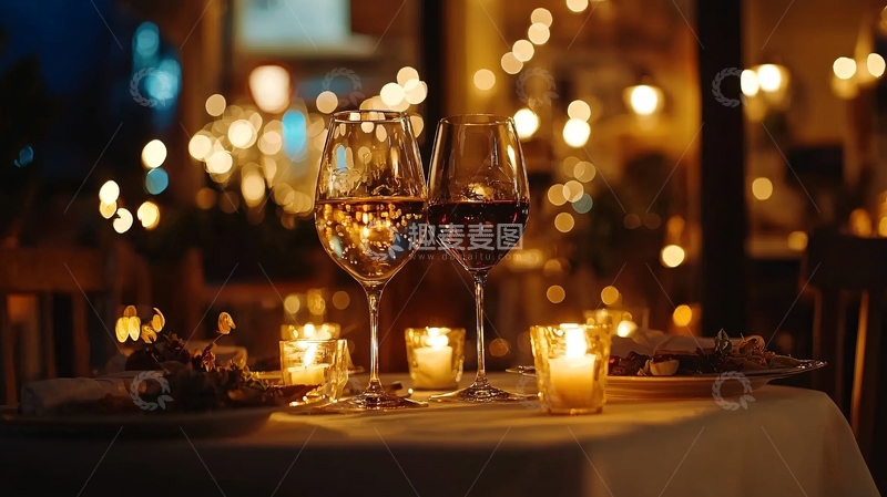 高清大图下载【趣麦麦图】浪漫晚餐高清图片