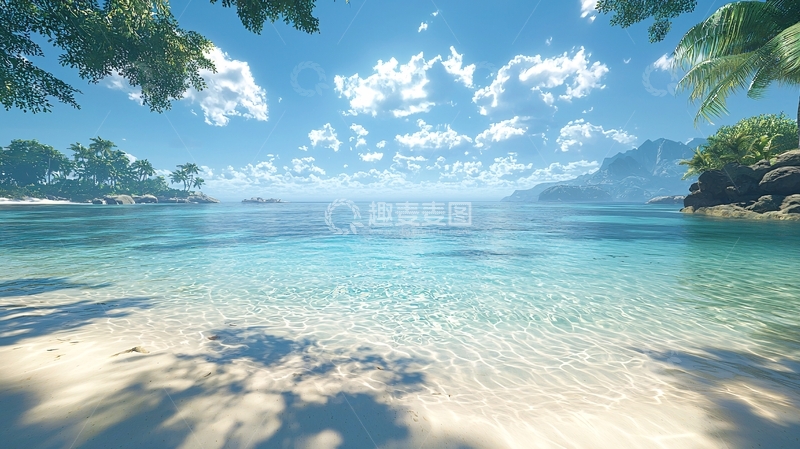 高清大图下载【趣麦麦图】热带海滩风景如画