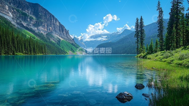 高清大图下载【趣麦麦图】碧水青山高清图片