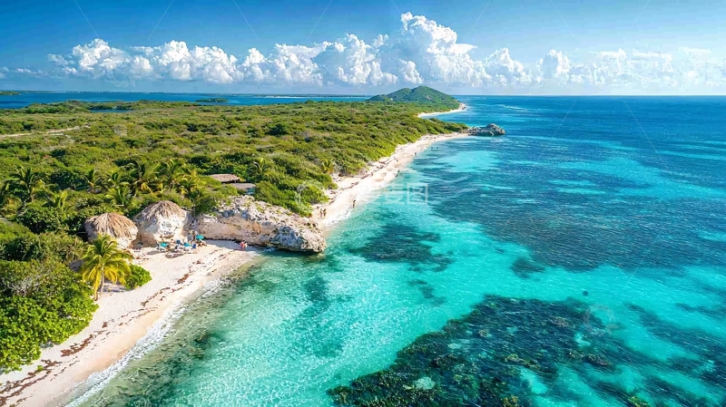 高清大图下载【趣麦麦图】热带岛屿海岸线风光