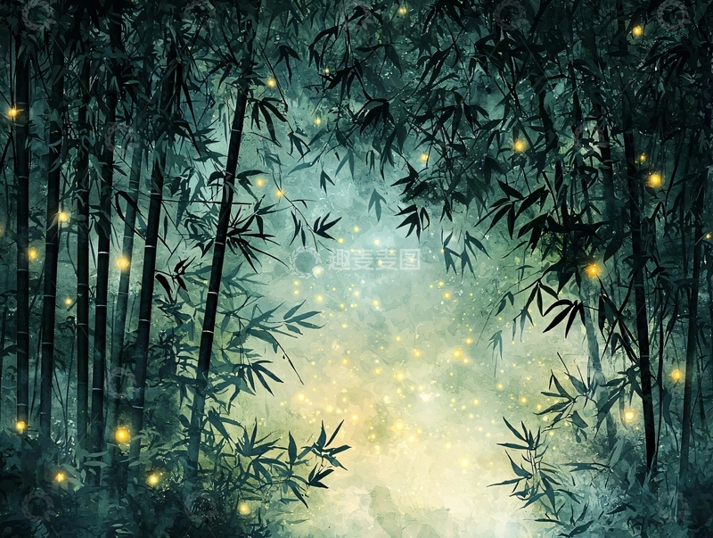 高清大图下载【趣麦麦图】竹林深处高清图片