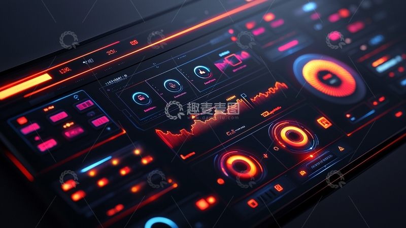 高清大图下载【趣麦麦图】科技感仪表盘界面