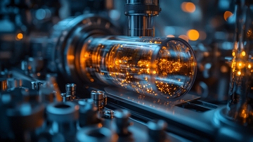 精密机械内部结构特写