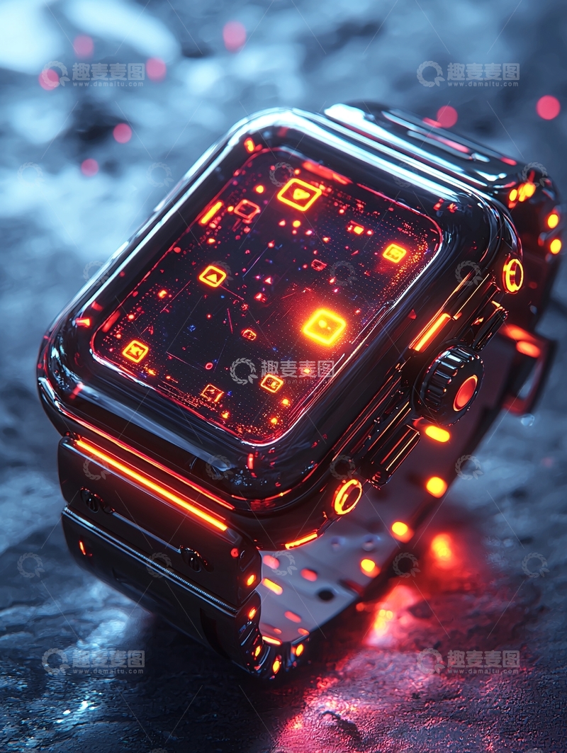 高清大图下载【趣麦麦图】未来科技感手表