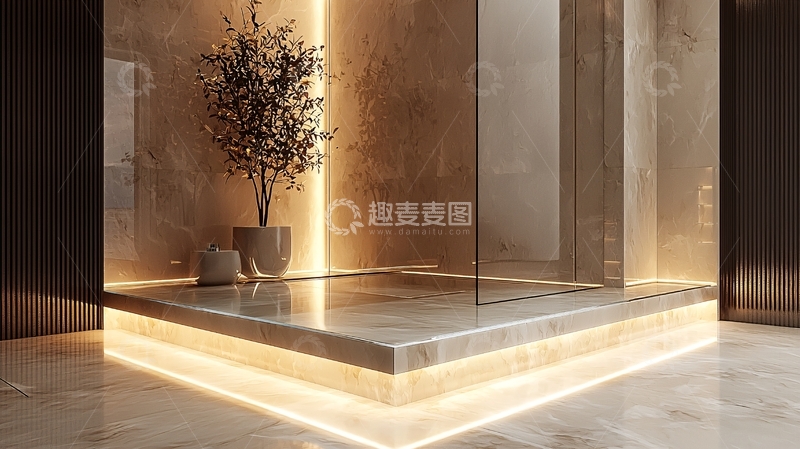 高清大图下载【趣麦麦图】极简主义淋浴空间