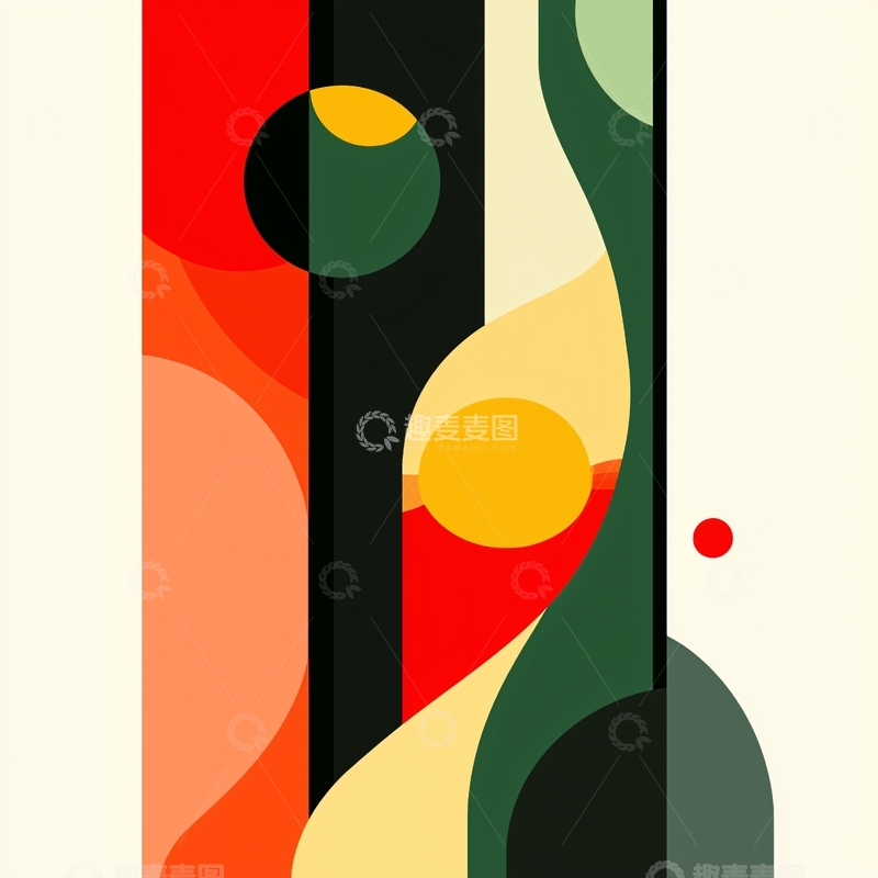 高清大图下载【趣麦麦图】抽象几何艺术作品
