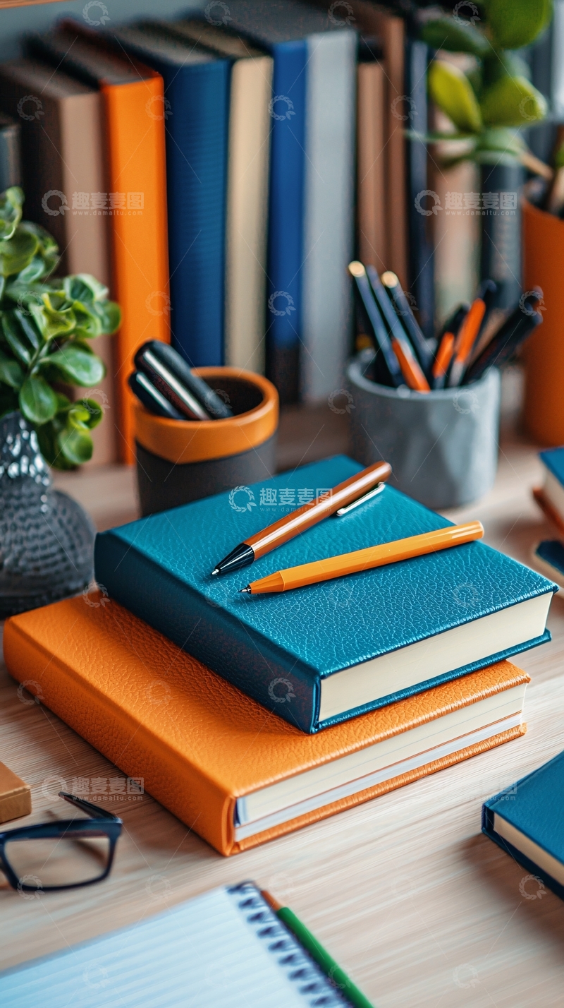 高清大图下载【趣麦麦图】书籍笔记本静物