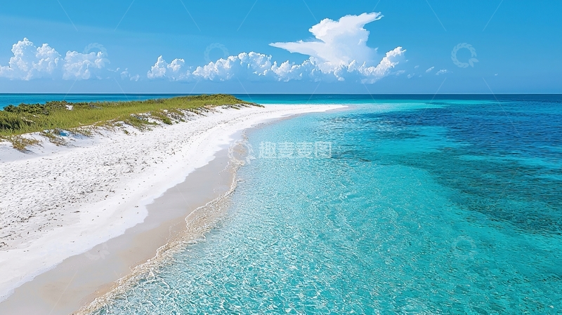 高清大图下载【趣麦麦图】阳光沙滩碧海蓝天