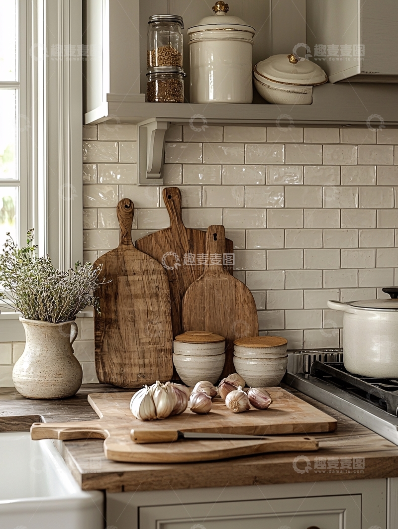 高清大图下载【趣麦麦图】厨房台面上的静物