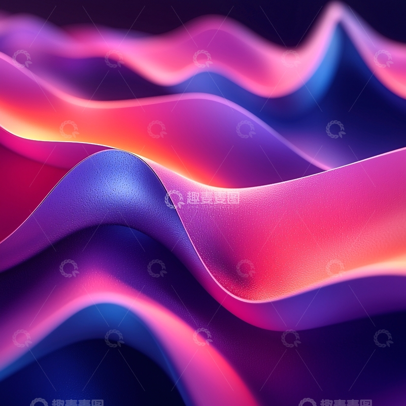 高清大图下载【趣麦麦图】抽象波浪渐变背景