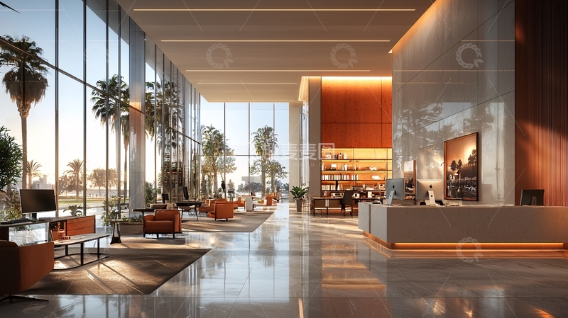 高清大图下载【趣麦麦图】高挑明亮大堂