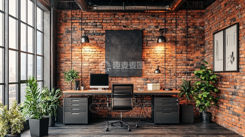 工业风办公室