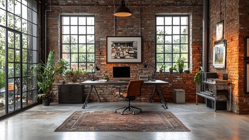 红砖墙工业风办公室