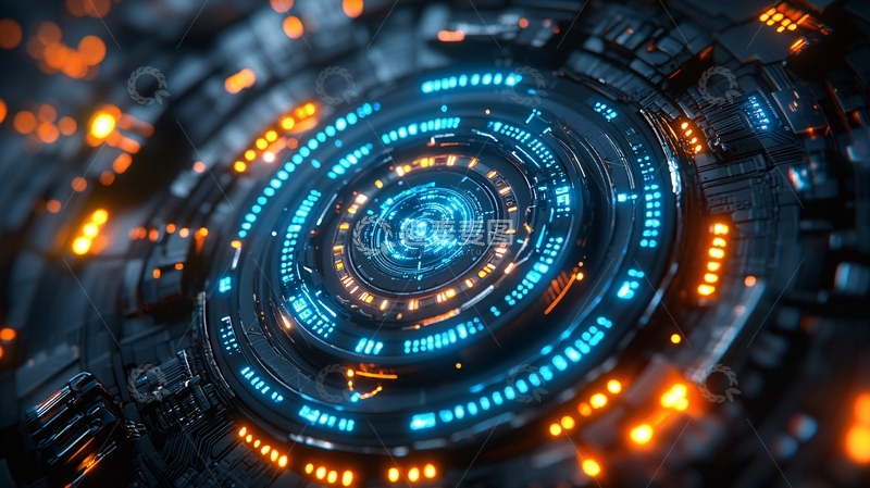 高清大图下载【趣麦麦图】科技感圆形装置