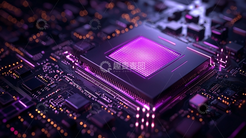 高清大图下载【趣麦麦图】芯片特写高清图片