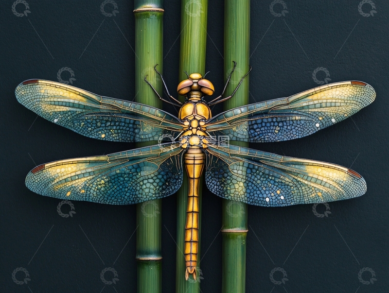 高清大图下载【趣麦麦图】仿真蜻蜓1