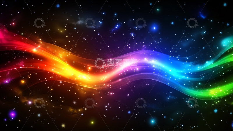 高清大图下载【趣麦麦图】色彩斑斓梦幻灯光