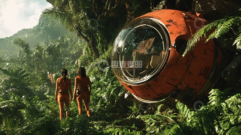 高清大图下载【趣麦麦图】热带雨林模拟场景