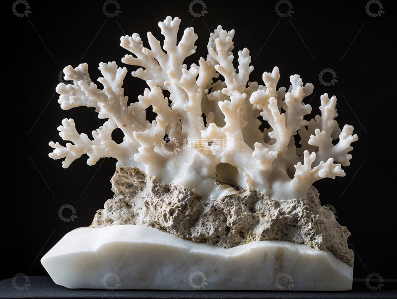 高清大图下载【趣麦麦图】白珊瑚标本