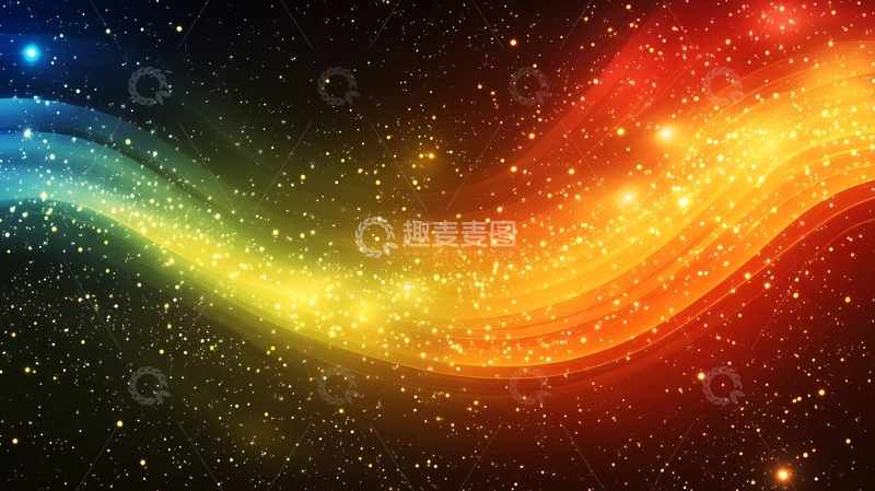 高清大图下载【趣麦麦图】炫彩星光背景