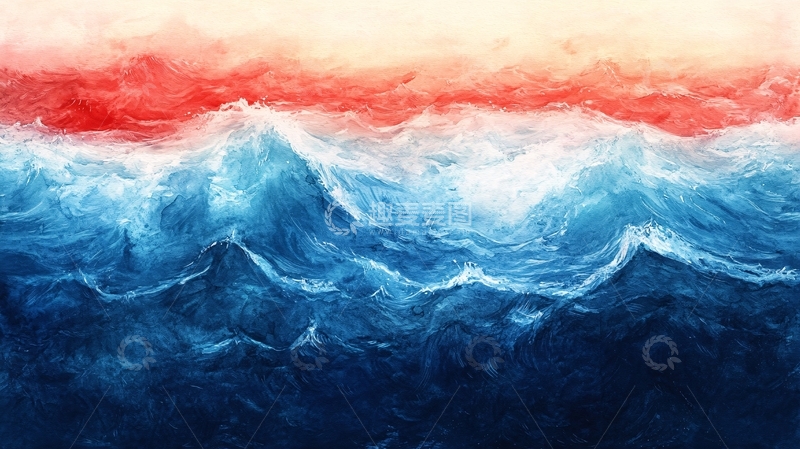 高清大图下载【趣麦麦图】海洋流体画