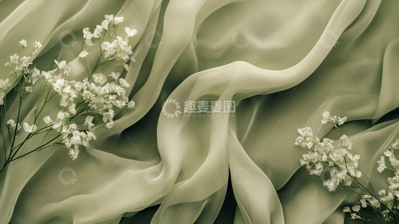 高清大图下载【趣麦麦图】唯美丝绸