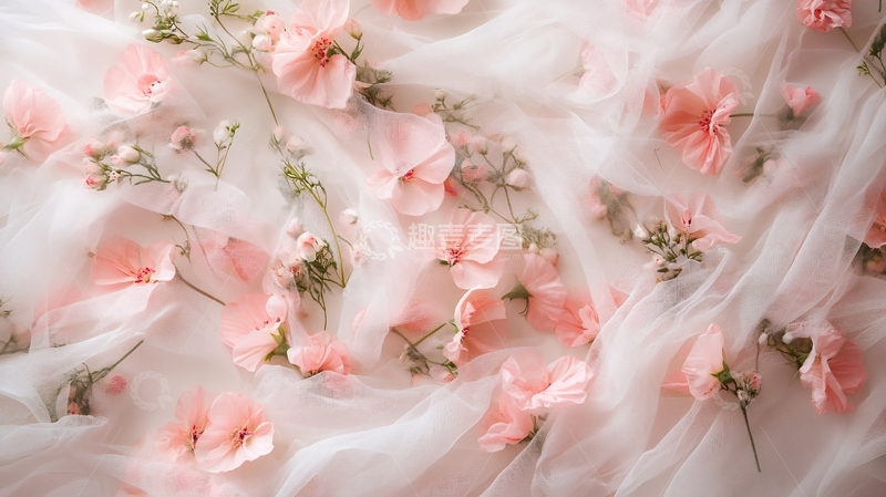 高清大图下载【趣麦麦图】花朵软膜背景1