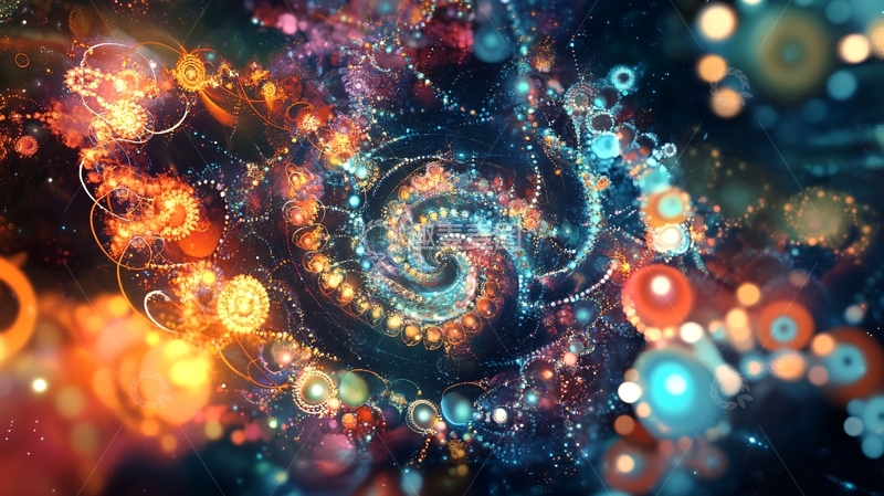 高清大图下载【趣麦麦图】绚丽智慧背景