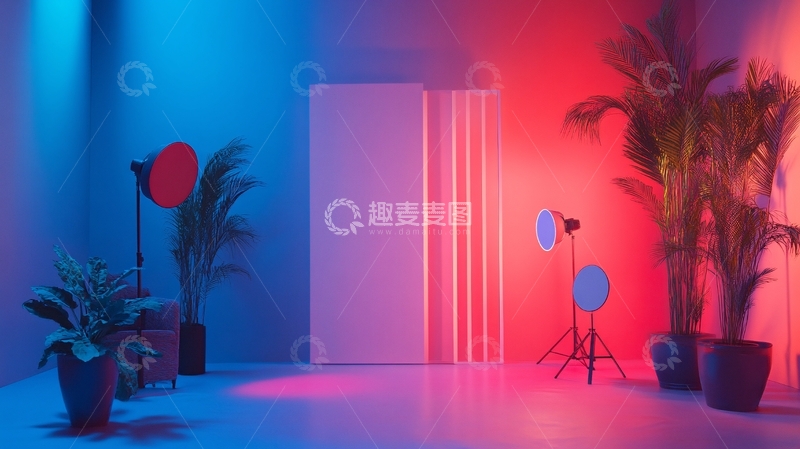 高清大图下载【趣麦麦图】创意展台