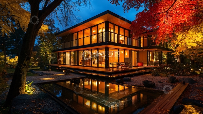 高清大图下载【趣麦麦图】日式别墅设计