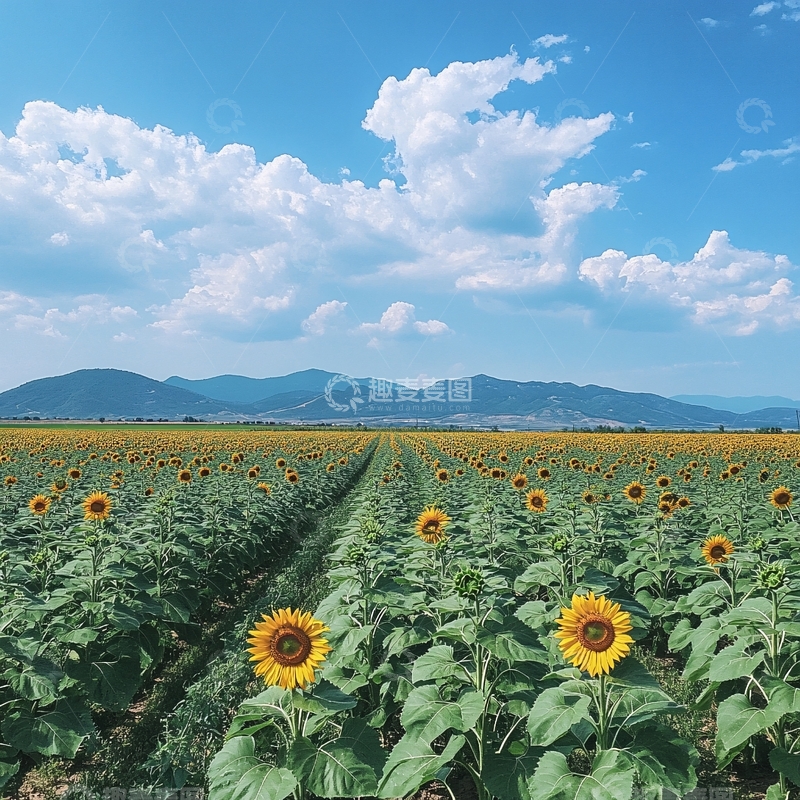 高清大图下载【趣麦麦图】葵花之海