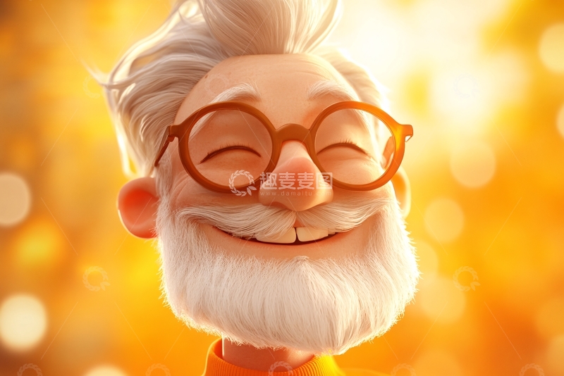 高清大图下载【趣麦麦图】帅气的卡通大叔