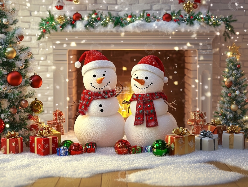 高清大图下载【趣麦麦图】3d雪人