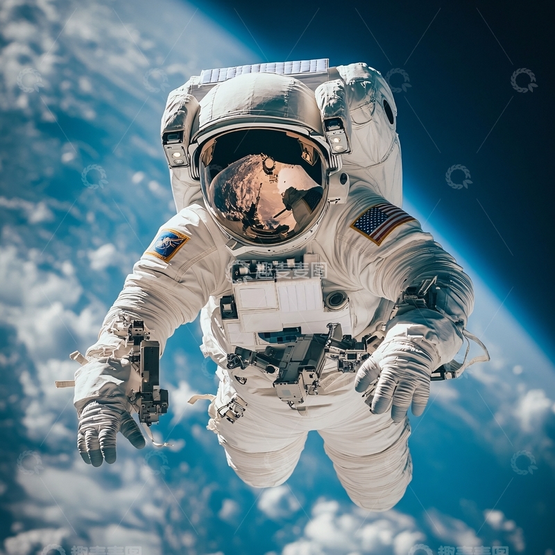 高清大图下载【趣麦麦图】写实航天员