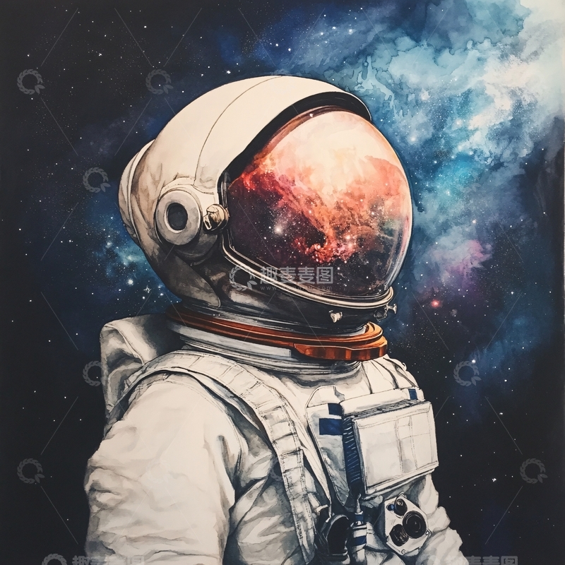 高清大图下载【趣麦麦图】宇航员艺术