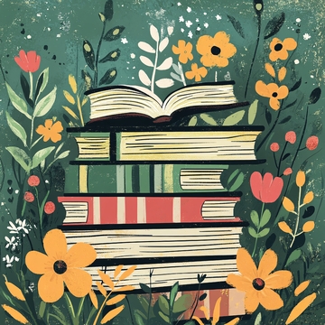 书本植物插画